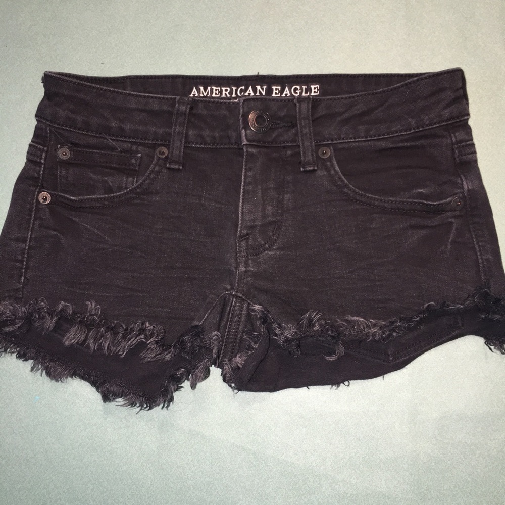 AE Low-Rise Denim Shorts